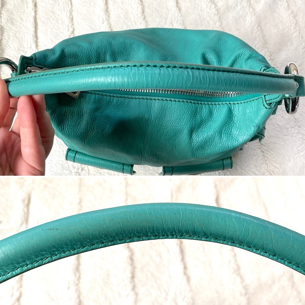 Marc Jacobs Vintage Y2K Blake Multi-Pocket Hobo Bag  Turquoise Gilmore Girls - Picture 15 of 17
